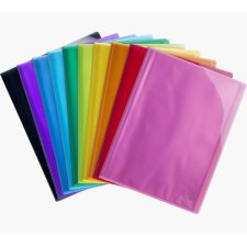 Protège-documents polypropylène glossy Iderama 20 pochettes - 40 vues coloris assortis