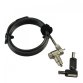 MCL MJ1C99A8LEUNIVCLE câble antivol Noir 2 m