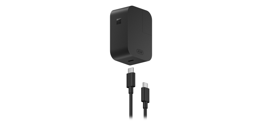 Microsoft Surface 45W USB-C Universel Noir Secteur Intérieure
