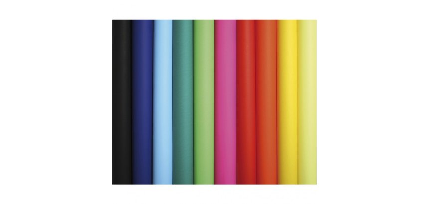 PAPIER AFFICHE PEINTE, Rouleau de 10 feuilles 80g/m au format 60x80cm - Assortiment