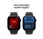 Apple Watch Series 11 GPS 46mm Jet Black Aluminium Case with Black Sport Band - S/M