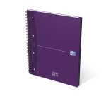 Cahier Oxford Europeanbook office Essentials A4+ grands carreaux Seyès 240 pages reliure spirale couverture carte coloris assortis
