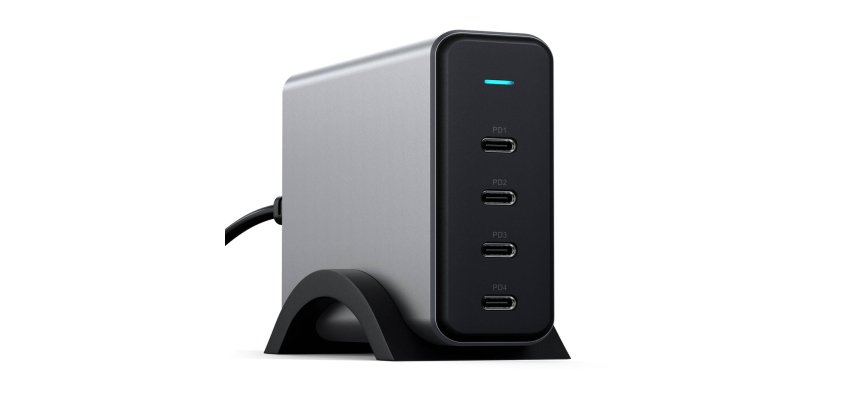 Hub USB Satechi CHARGEUR 165W PD GAN 4 PORTS USB-C - SPACE GRAY