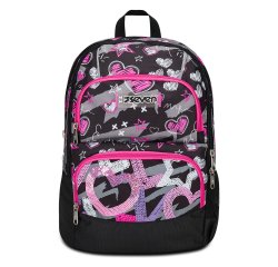 Seven 200102435-899 zaino Zaino scolastico Multicolore Poliestere