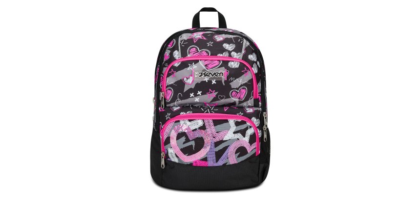 Seven 200102435-899 zaino Zaino scolastico Multicolore Poliestere
