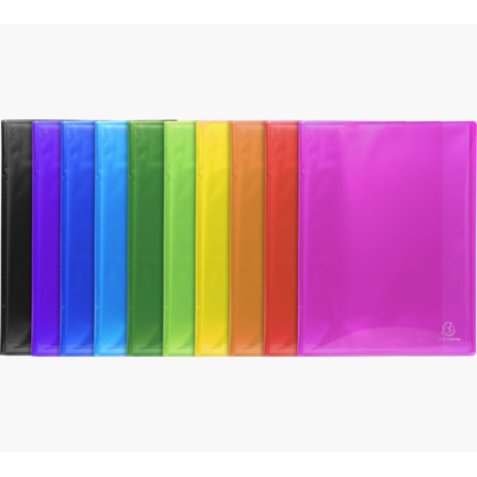 Protège-documents polypropylène glossy Iderama 30 pochettes - 60 vues coloris assortis