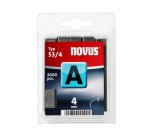 Agrafes pour cloueur 53/4 novus boite de 1800 unites