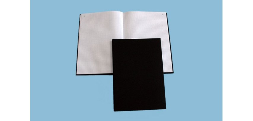 Registre toile foliote elve de 1 à 200 format 32 x 25 cm 200 pages quadrille 5/5 coloris noir