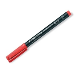 Staedtler Lumocolor 318-2 permanent marker Bullet tip Red 10 pc(s)
