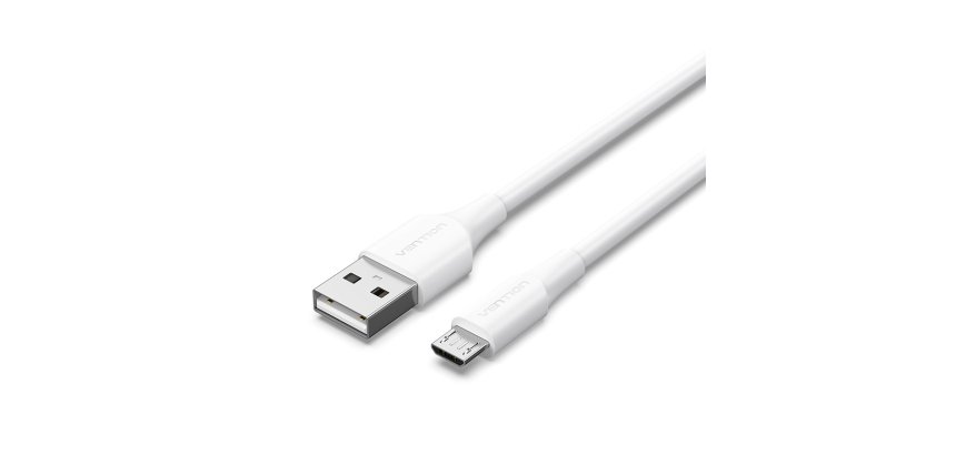 Vention Cable USB 2.0 CTIWH/ USB Macho - MicroUSB Macho/ 2m/ Blanco