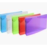 Classeur pour fiches bristol 125x200 2 anneaux 25mm polypropylène Crystal colours