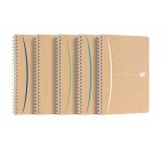 Cahier Oxford touareg integrale 148 x 210 mm 180 pages recycle ligne 7 mm assorti
