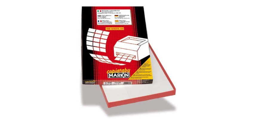 Markin 210A466 printer label White
