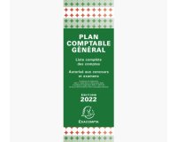 Plan comptable général accordéon 19x7,5cm - Vert
