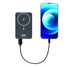 Port Designs 907005 banque d'alimentation électrique Lithium Polymère (LiPo) 10000 mAh Recharge sans fil Noir