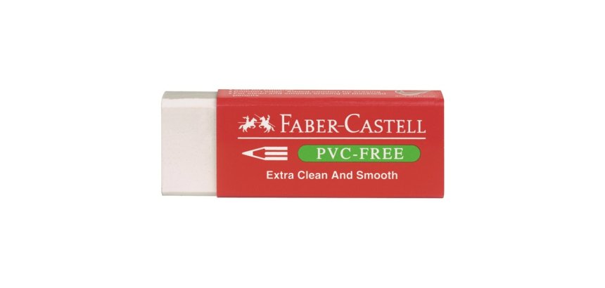 Gomma bianca per matita - 7095 Faber-Castell - conf. 20 pezzi