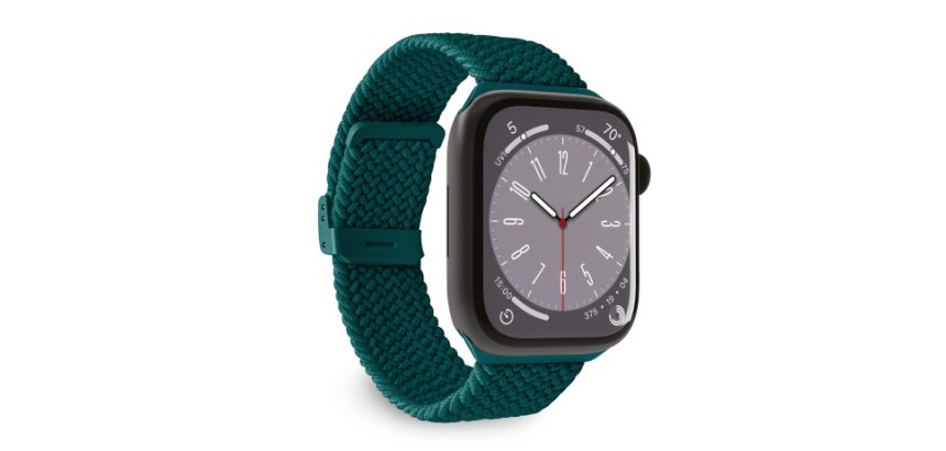 SBS Bracelet pour montre PURO band Apple Watch Vert- boîtier 38-40-41 mm
