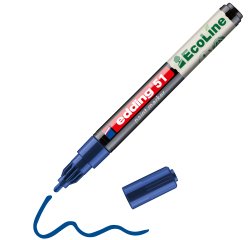 Marqueur edding 51 ecoline peinture base eau pointe      ogive 1/2mm coloris bleu