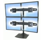 Ergotron DS Series DS100 Quad Monitor Desk Stand 61 cm (24") Bureau Noir