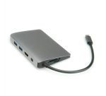 ROLINE 12.02.1021 replicatore di porte e docking station per laptop Cablato USB 3.2 Gen 2 (3.1 Gen 2) Type-C Grigio