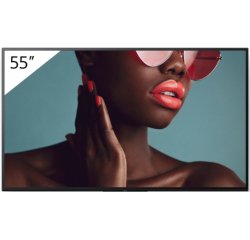 Sony FW-55BZ40L Signage Display Digital signage flat panel 139.7 cm (55") LCD Wi-Fi 700 cd/m² 4K Ultra HD Black Android 24/7