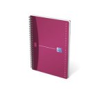 Répertoire Oxford office Urban mix A5 ligné 7mm 180 pages reliure spirale couverture polypro coloris assortis