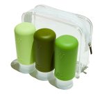 Muitomas TRBOTTLES3GN botella y recipiente de viaje Silicona Botella flexible