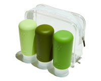 Muitomas TRBOTTLES3GN botella y recipiente de viaje Silicona Botella flexible