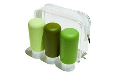 Muitomas TRBOTTLES3GN botella y recipiente de viaje Silicona Botella flexible