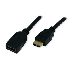 MCL MC384/3D-2M câble HDMI HDMI Type A (Standard) Noir