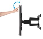 B-Tech Twin Cantilever 190,5 cm (75") Pared Negro