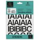 Pochette de lettres adhésives noires A-Z 30 mm - Noir