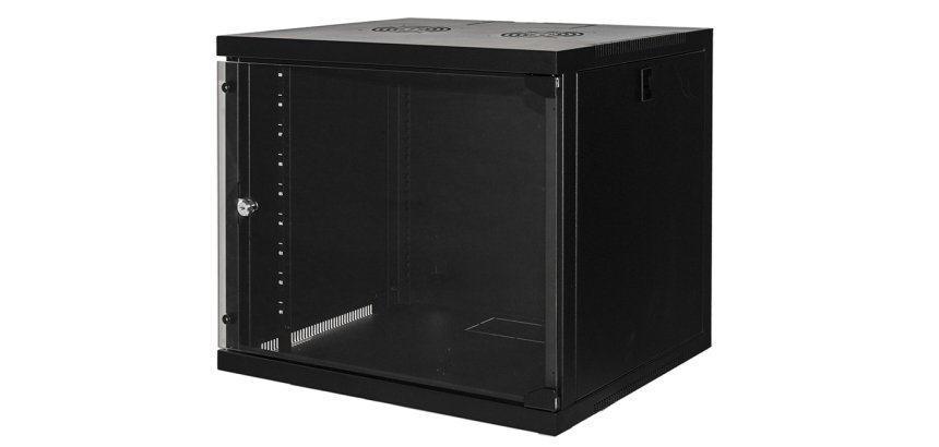LINK LK1909UN rack cabinet 9U Wall mounted rack Black