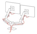 Ergotron LX Series 45-245-224 support d'écran plat pour bureau 68,6 cm (27") Noir