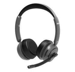 Port Designs 912003 casque Avec fil &sans fil Arceau Bureau/Centre d'appels Bluetooth Socle de chargement Noir