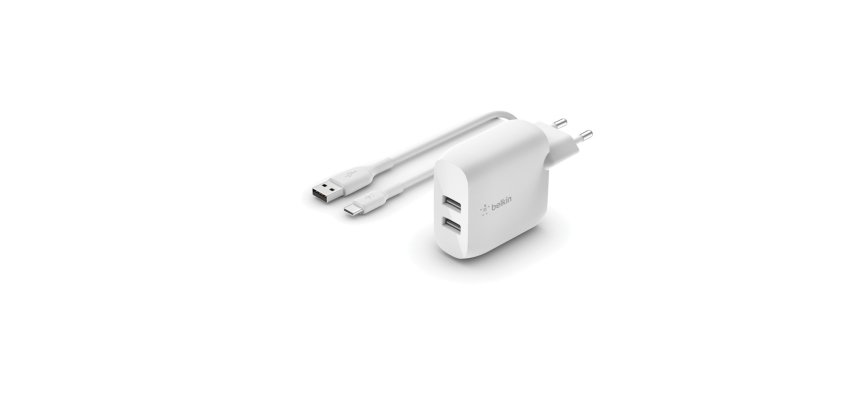 Belkin WCE001VF1MWH chargeur d'appareils mobiles Universel Blanc Secteur Intérieure