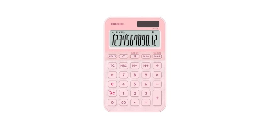 Casio MS-20YC calcolatrice Desktop Calcolatrice di base Rosa chiaro