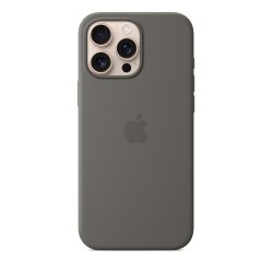 Apple Funda de silicona con MagSafe para el iPhone 16 Pro Max - Gris piedra