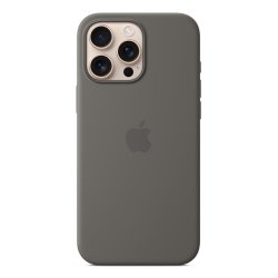 Apple Coque en silicone avec MagSafe pour iPhone 16 Pro Max - Gris minéral