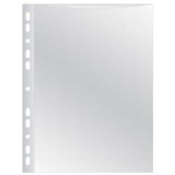 Pochette q-connect polypropylène grainé 5/100e perforée antistatique a4 210x297mm boîte 100 unités