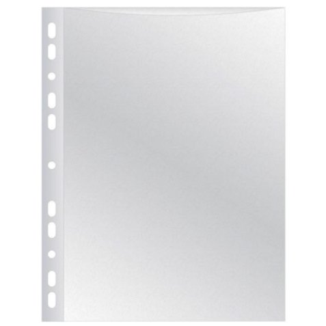 Pochette q-connect polypropylène grainé 5/100e perforée antistatique a4 210x297mm boîte 100 unités