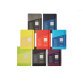 Carnet ECOQUA PLUS A5 couverture souple 80 pages quadrillées. Coloris lie de vin