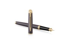Stylo-plume waterman hemisphere metallic capuchon  clip pointe fine coloris noir lave coffret cadeau