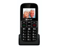 Denver BAS-18600L teléfono móvil 4,5 cm (1.77") Negro Teléfono para personas mayores