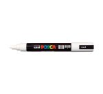 Marcatore a base d'acqua Uni Posca PC5M  - punta  tonda media da 1,8mm a 2,5mm - bianco - Uni Mitsubishi