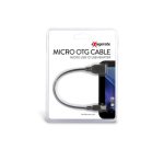 Hamlet micro USB-USB M-F 0.15m USB cable USB 2.0 Micro-USB A USB A 0.48 Gbit/s Black