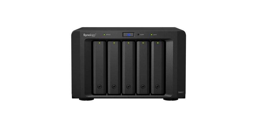 Synology DX517 boîtier de disques 0 To Bureau Noir