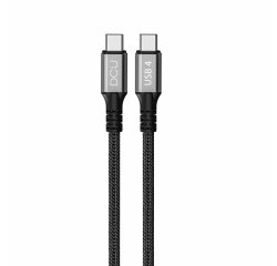 DCU Advance Tecnologic 30402095 câble USB USB4 Gen 2x2 1 m USB C Noir