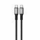 DCU Advance Tecnologic 30402095 câble USB USB4 Gen 2x2 1 m USB C Noir