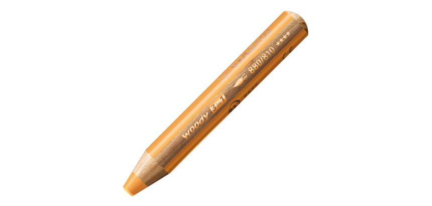 Crayon multi talents stabilo woody 3 in 1 orange